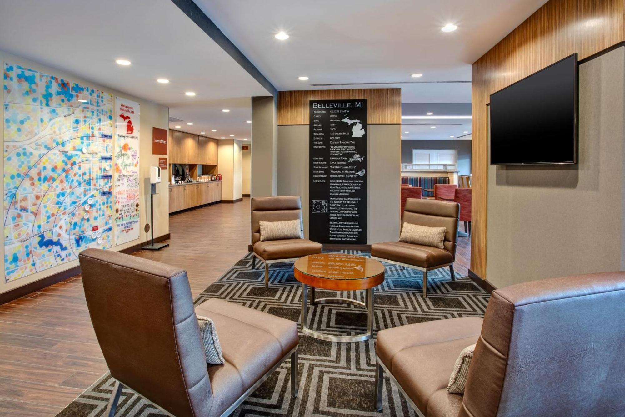 Towneplace Suites By Marriott Detroit Белльвилль Экстерьер фото